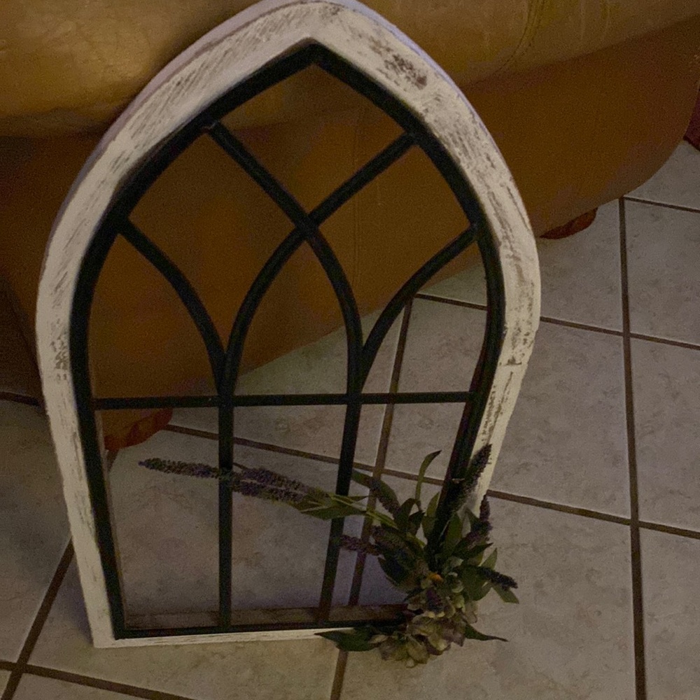 Cathedral wood/ metal frame 14x26